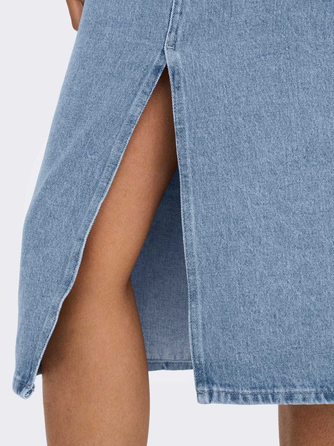 Only Onlbianca Midi Skirt Rea 4460381 light blue denim