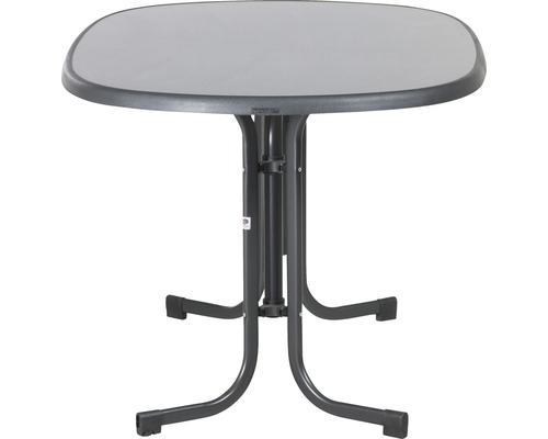 Sieger Mecalit tuintafel 140x90x72 cm antraciet