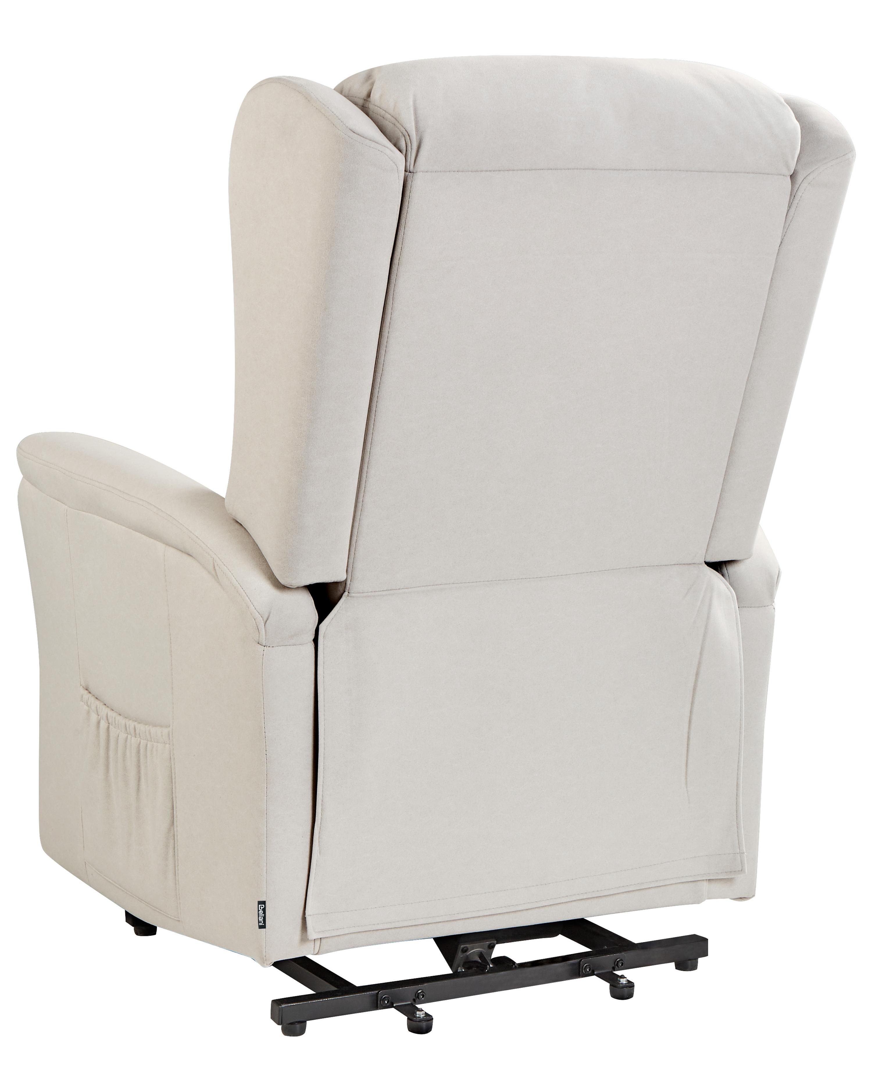 Elektrische relaxfauteuil ELEGY inclusief voetensteun Stof Lichtbeige