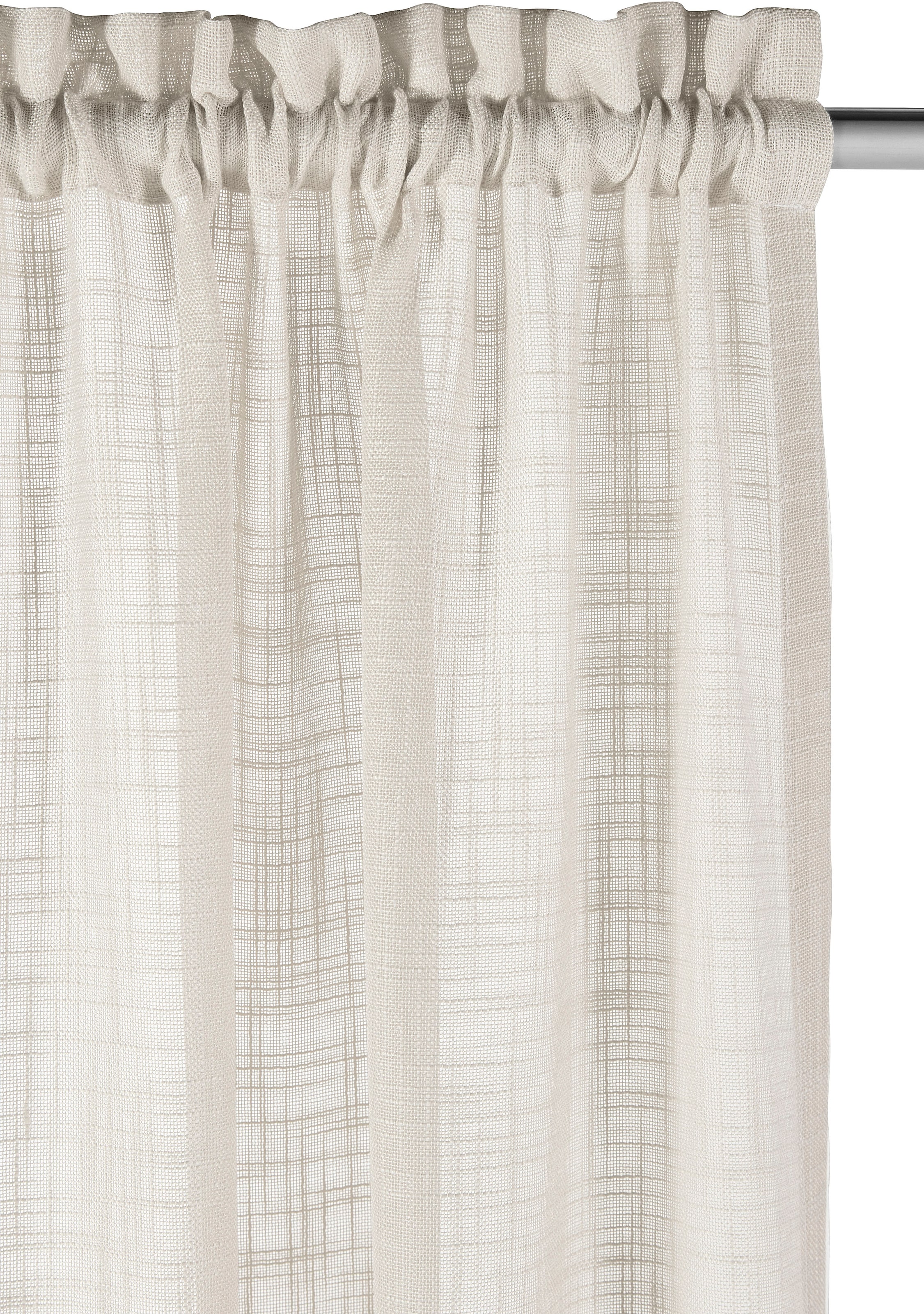 LeGer Home by Lena Gercke Gardine »Marusha« Stangendurchzug 1 Stk. tlg. 1 Schal, Leinenoptik, gewebt, verschiedene Grössen,