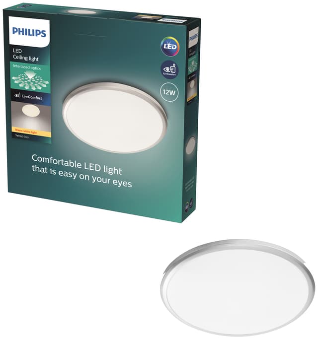 Philips Twirly Plafond 12W (grå)