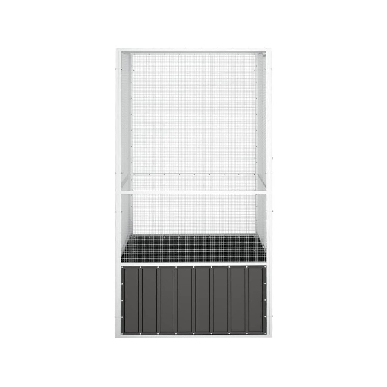 VidaXL Vogelkäfig Verzinkter Stahl Vogelvoliere Vogelhaus mehrere Auswahl 1,11 m, 1,07 m, 2,115 m