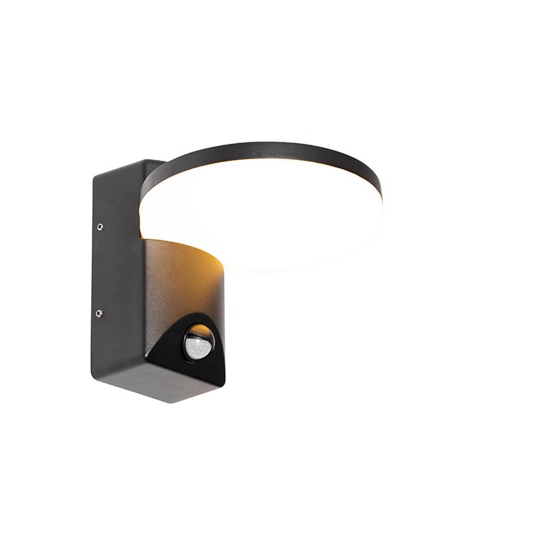 Buiten wandlamp zwart incl. LED IP54 bewegingssensor - Esmee