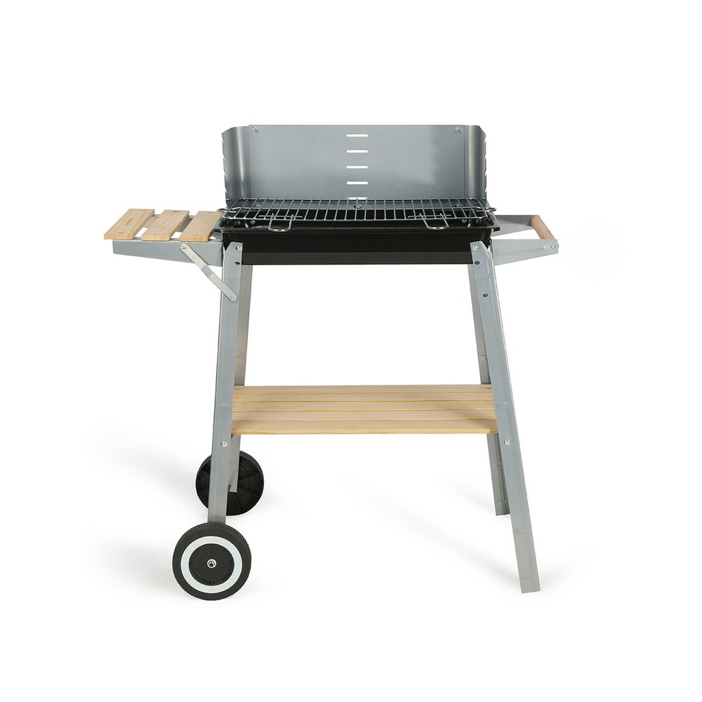 Barbecue à charbon finition bois