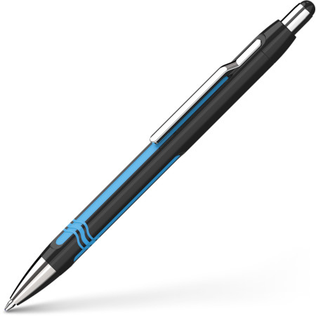 Schneider Epsilon Kugelschreiber - schwarz-cyan - XB
