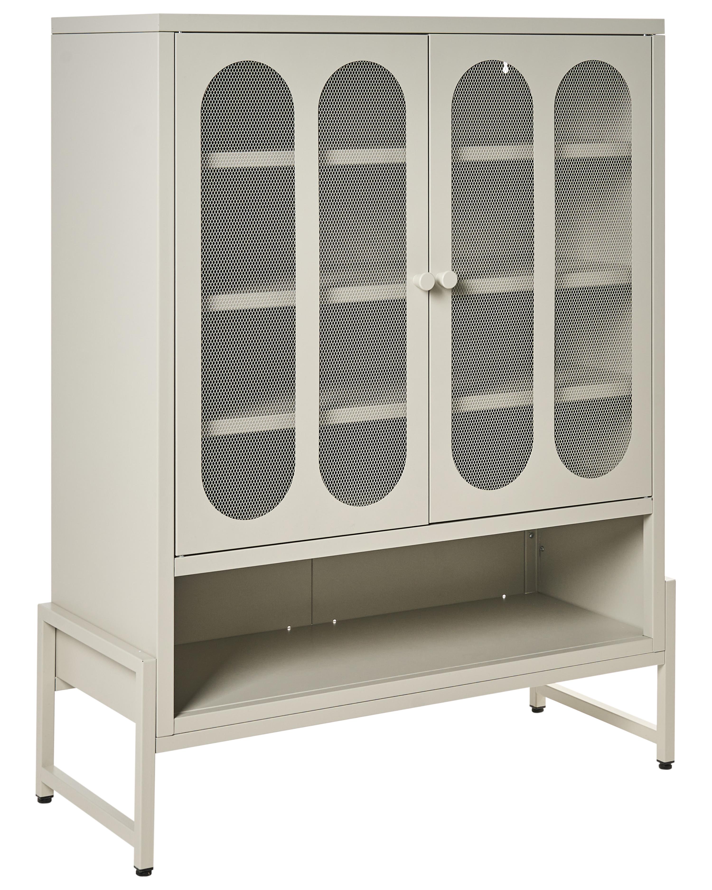 Dressoir met 2 deuren SOLETTA Metaal Beige