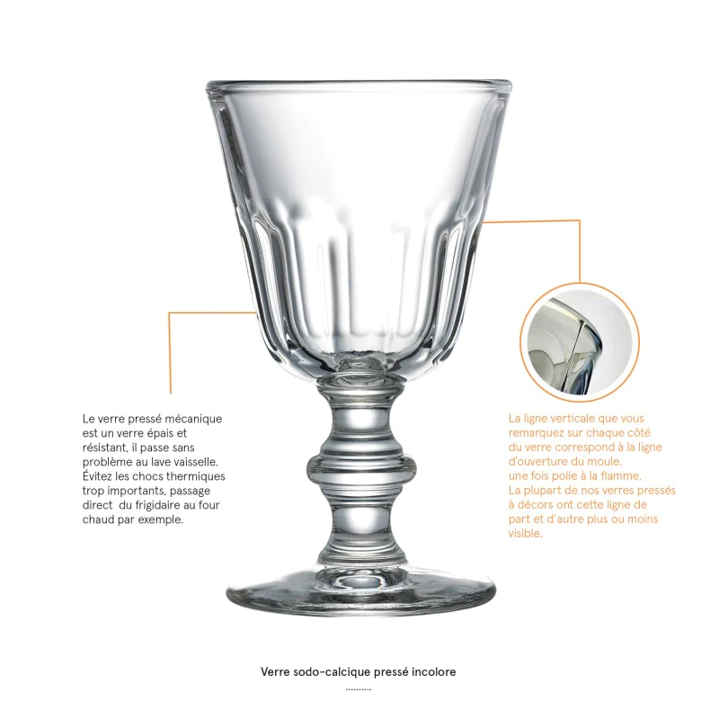 Lot de 6 verres à eau, PERIGORD La Rochère