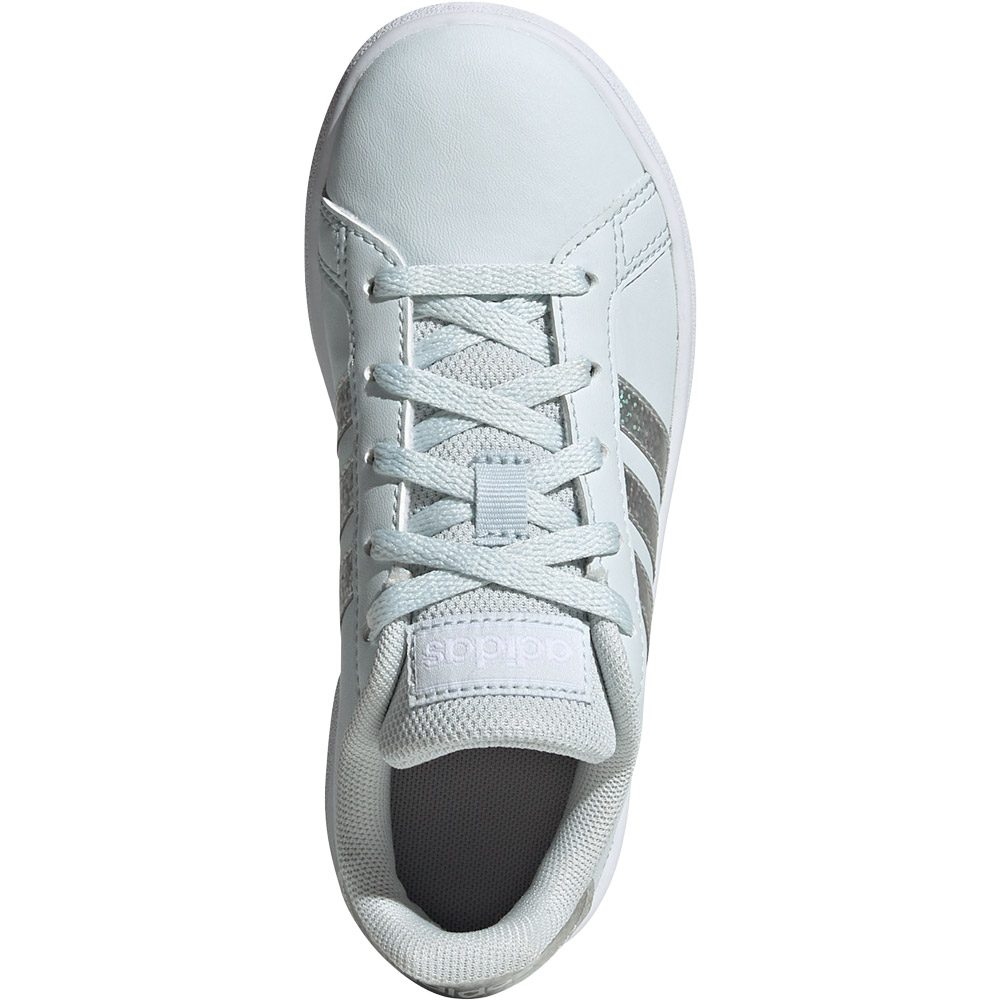 adidas Grand Court Print Lace Sneaker Kinder blue tint