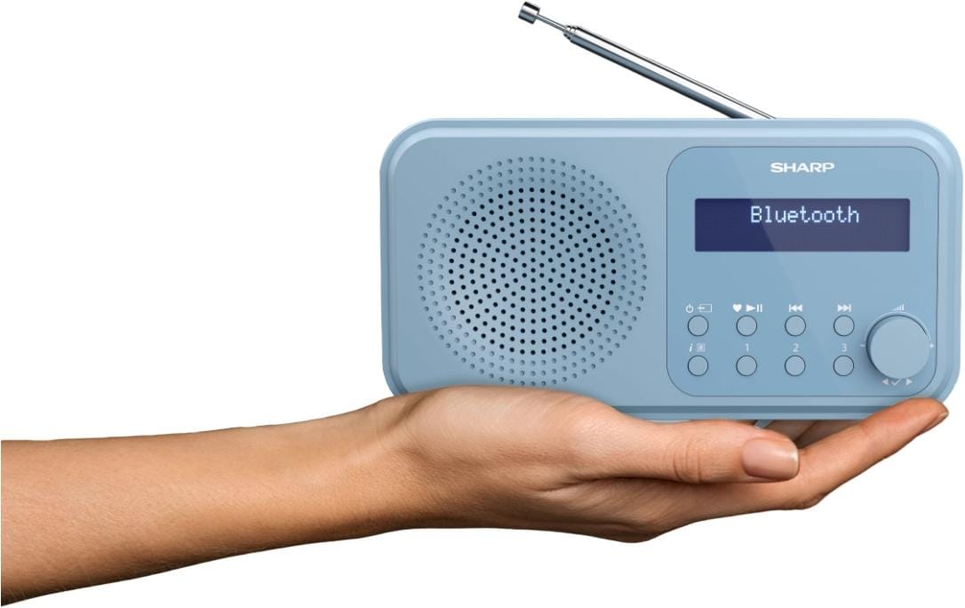 DAB+ Radio DR-P420 – BlauTragbares Digitalradio mit Bluetooth