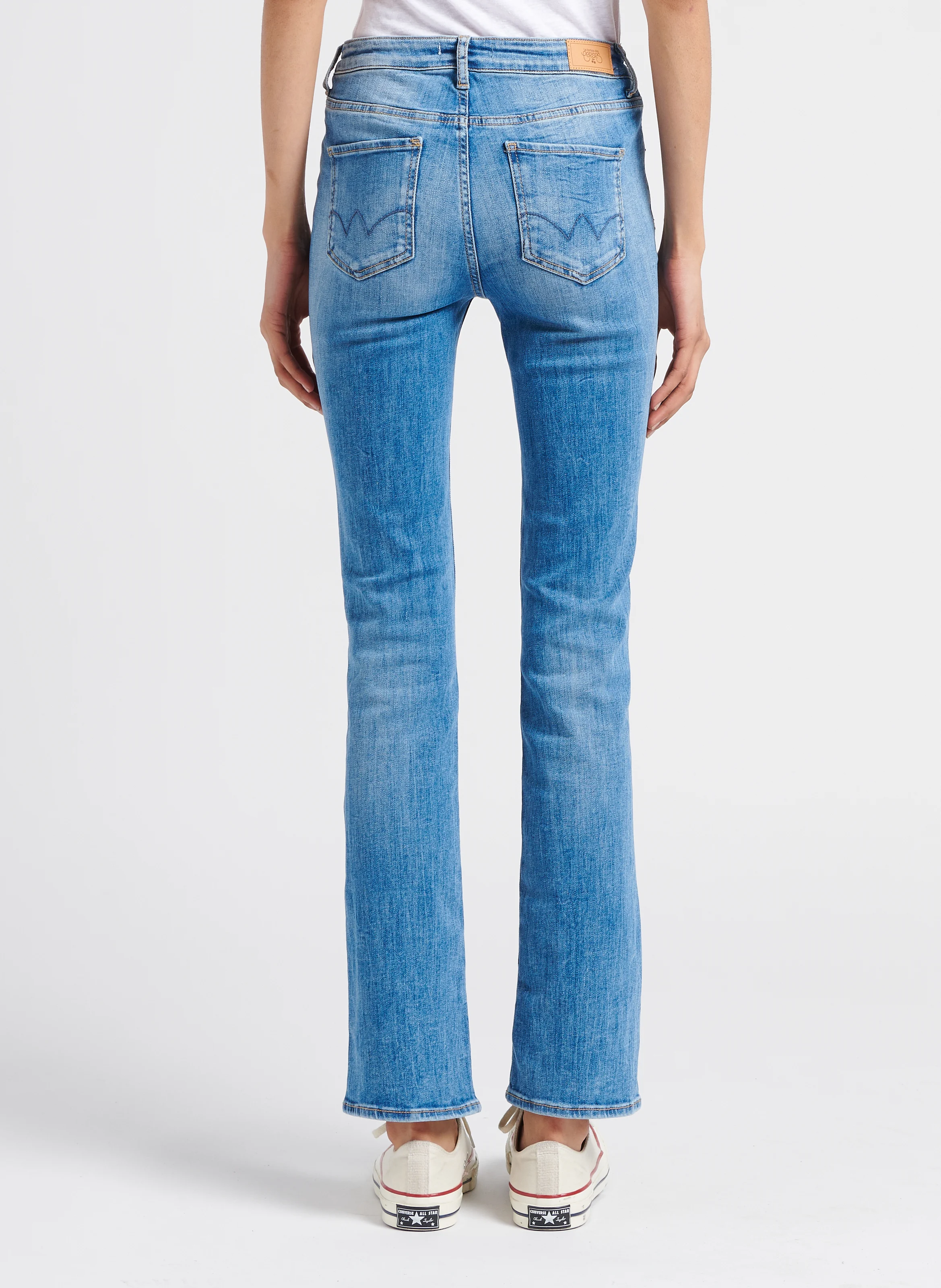 POWERB - Jean bootcut en coton stretch | Bleu