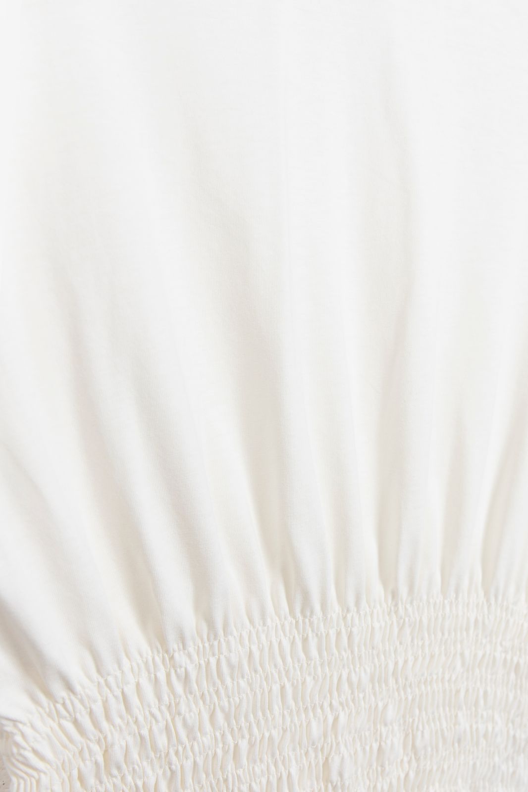 Wit T-shirt met smock details