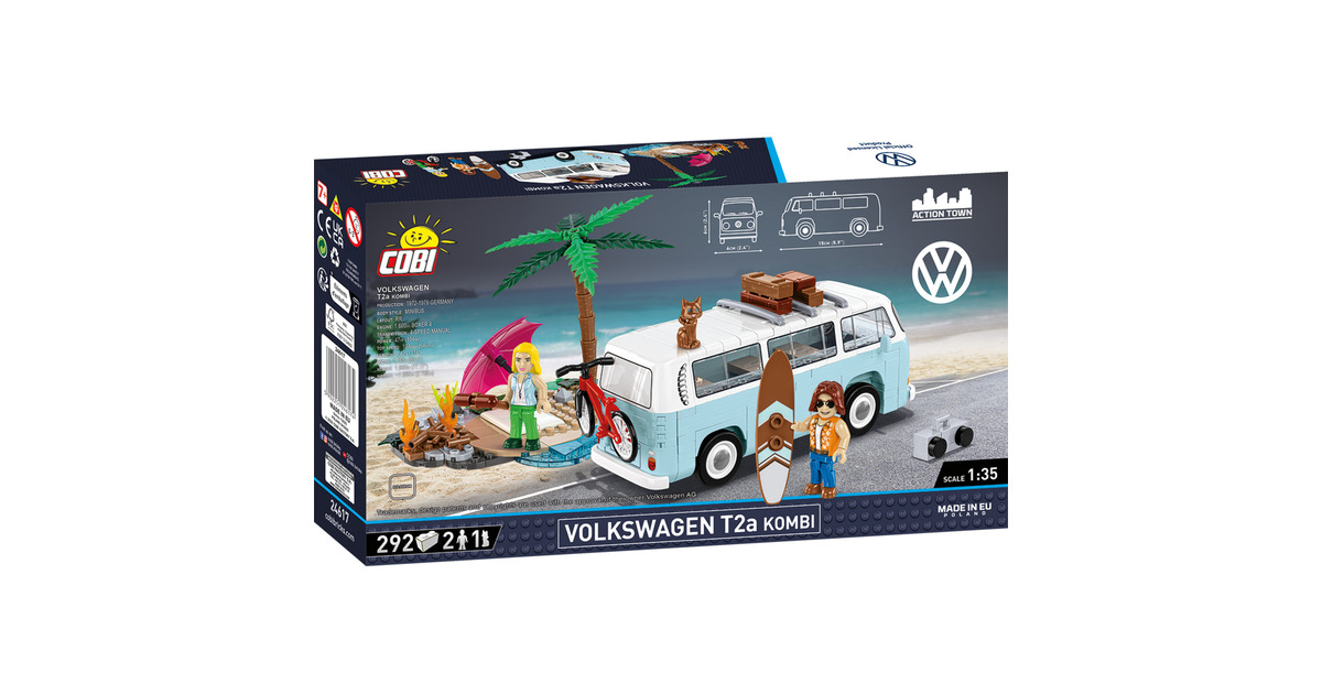COBIVolkswagen T2a Kombi Constructiespeelgoed  (Schaal 1:35)