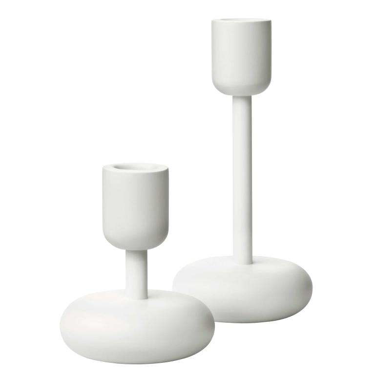 Iittala Nappula kandelaar set van 2 wit