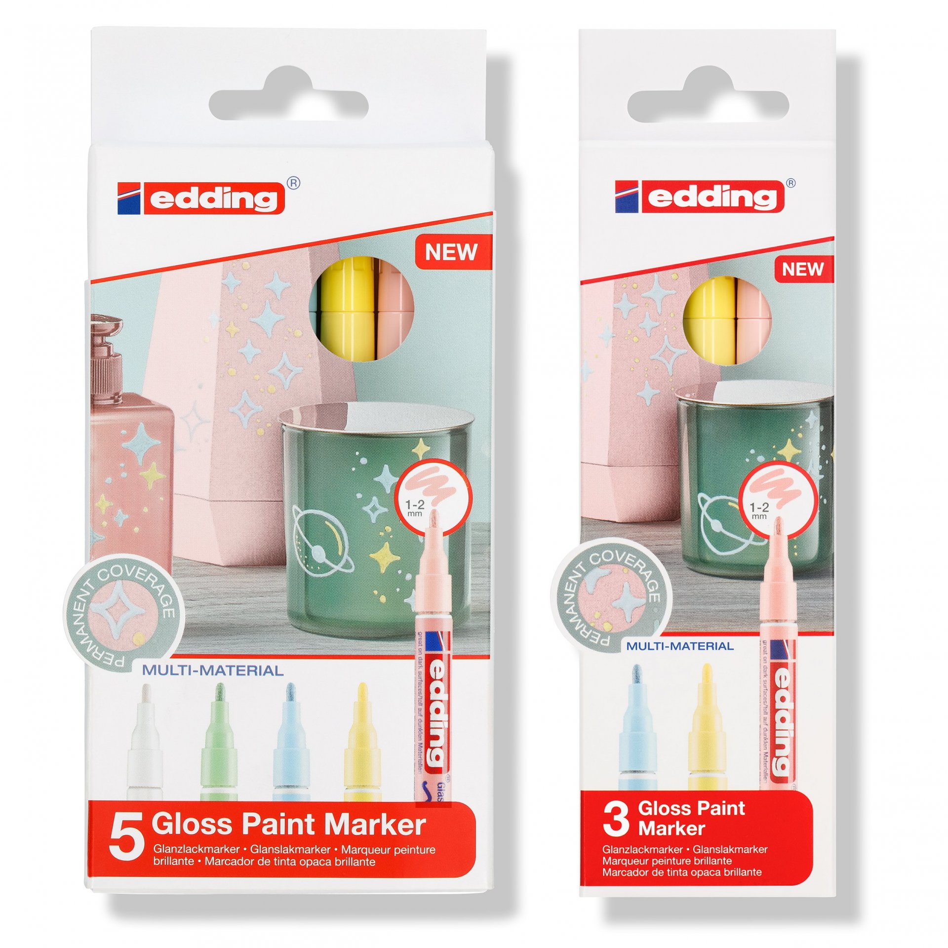 Edding Glanzlackmarker 751 Pastell Set