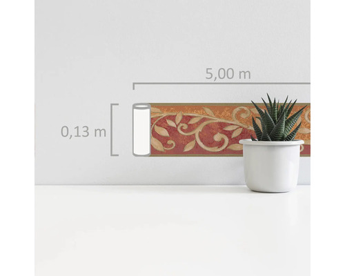 Rand 2030-21 Papieren bladwijnstok 5 m x 13 cm