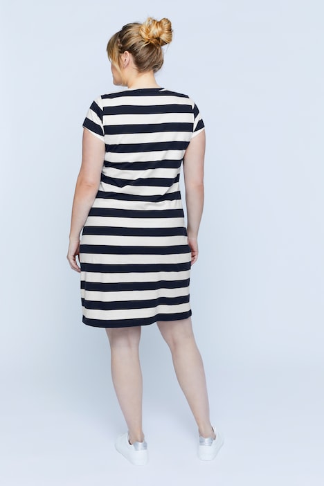 Bellieva Kleid, Jersey, Halbarm, seitliche Raffung, Biobaumwolle, GOTS