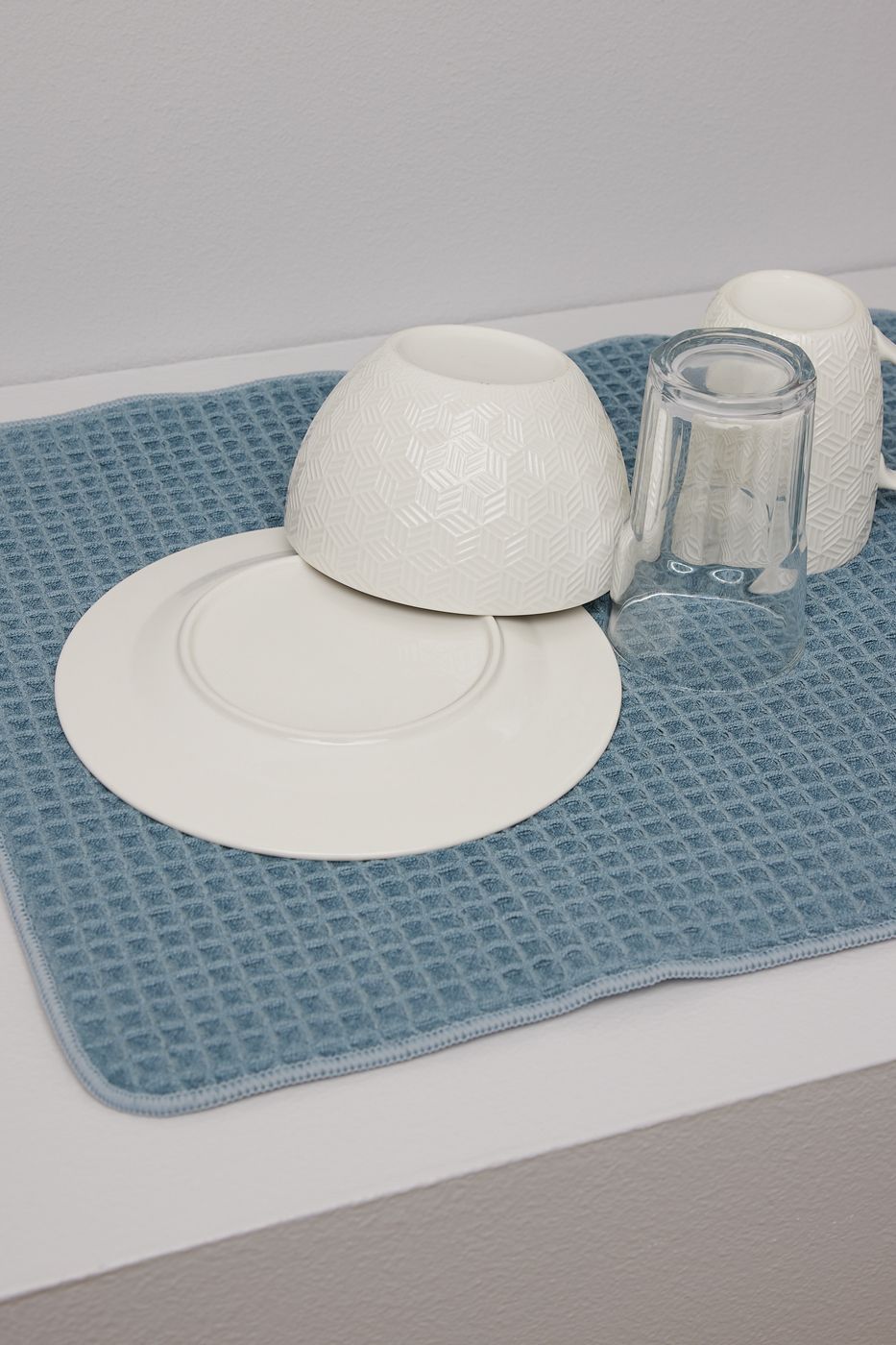 Vaffel microfiber oppvaskmatte