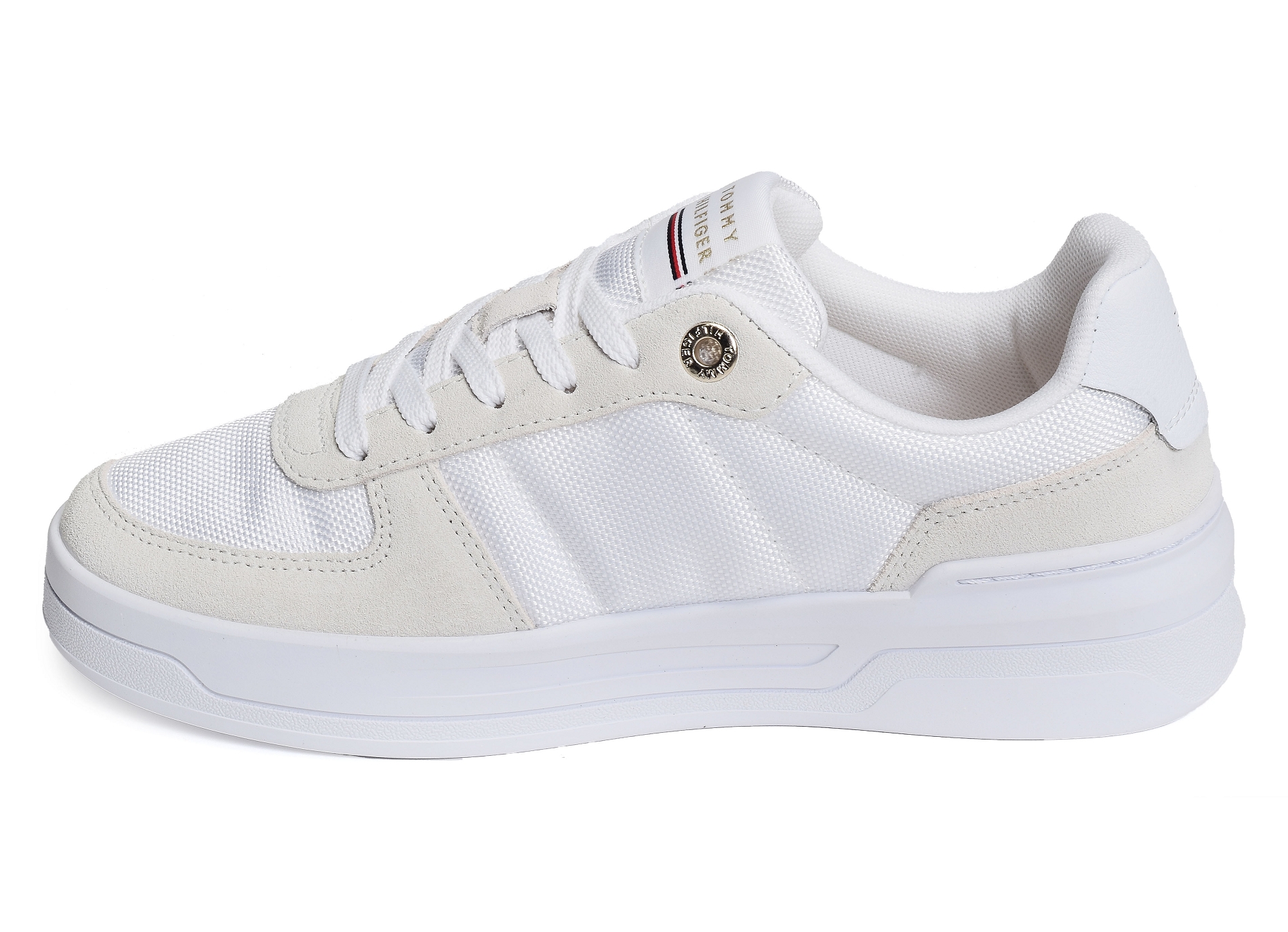 Basket sneaker with webbing 6950 blanc