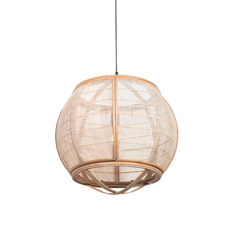 Smart hanglamp bruin 50cm incl. Wifi G95 - Pascal