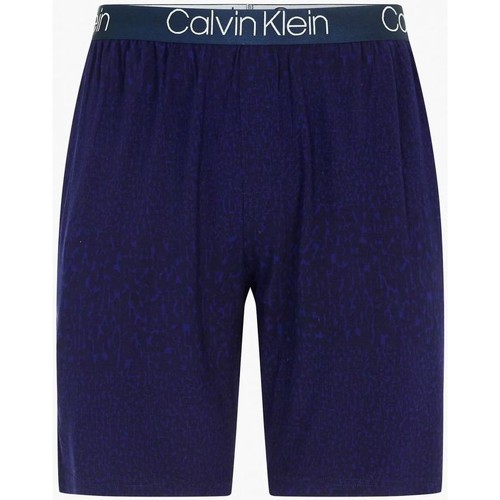 Calvin Klein Jeans - 000NM1660E SLEEP SHORT-UZZ ANIMAL BAYOU BLUE Azul