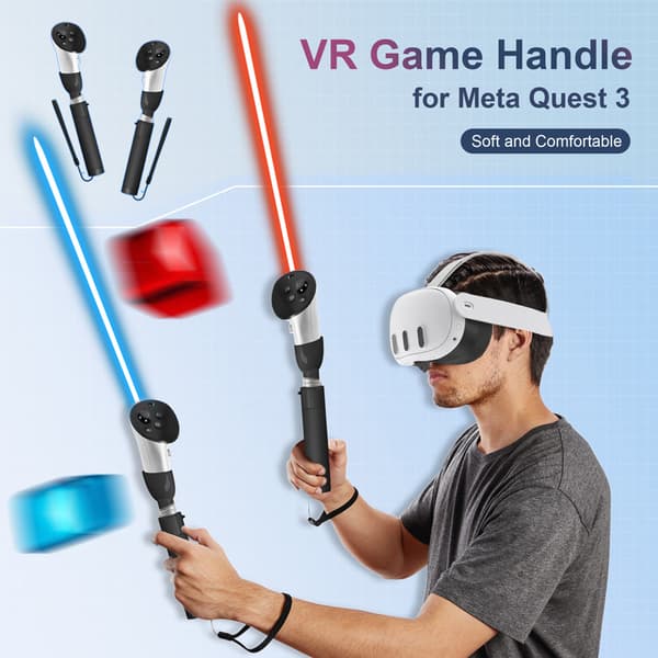 INF DEVASO golfklubbhåndtak for Meta Quest 3 VR - Forbedret grep og realistisk spilling