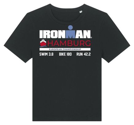 T-Shirt Manches Courtes Ironman Hamburg Noir Femme