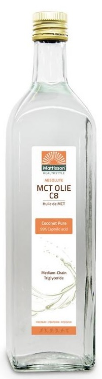Mattisson MCT olie C8 - coconut pure - 99% caprylic acid 1000ml