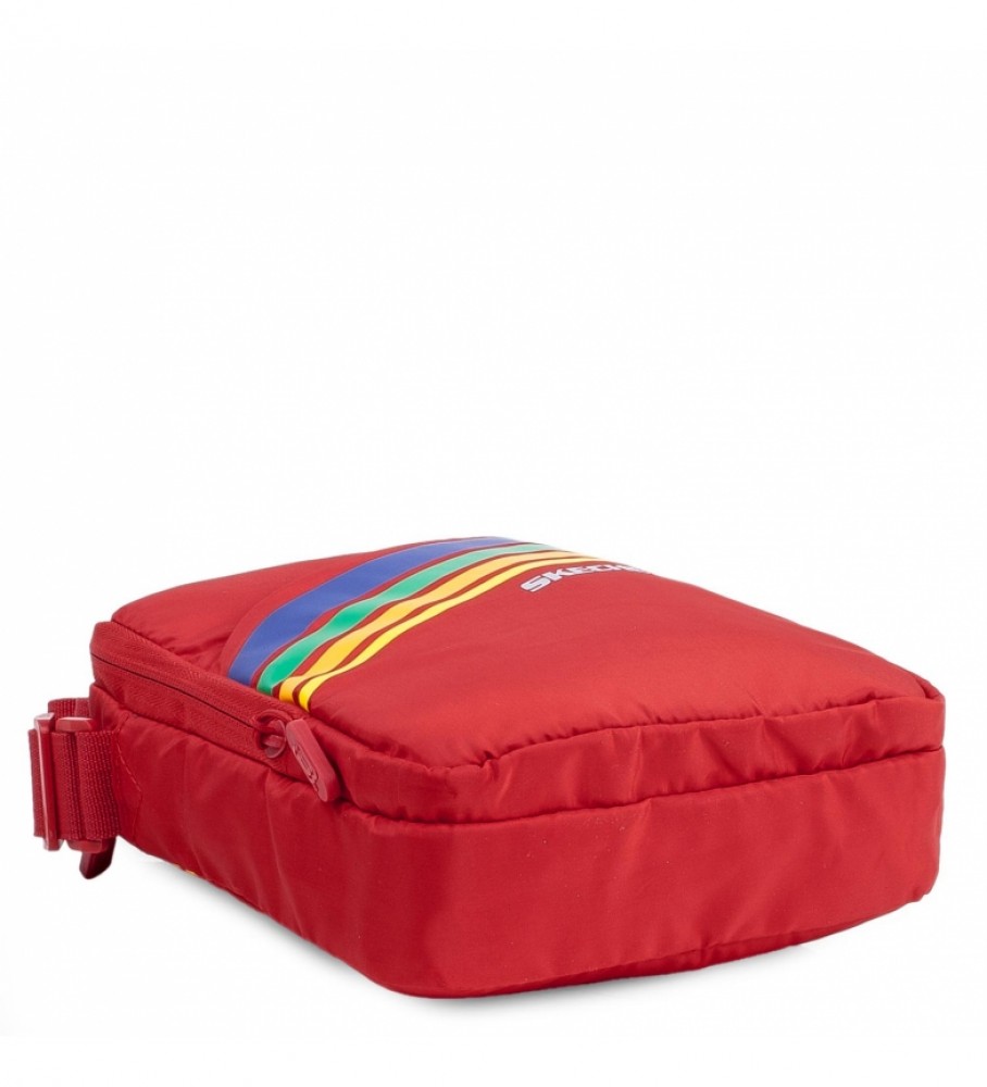 Bolsa de ombro unissex pequena Skechers S914 vermelha - 23 x 17 x 7 cm -