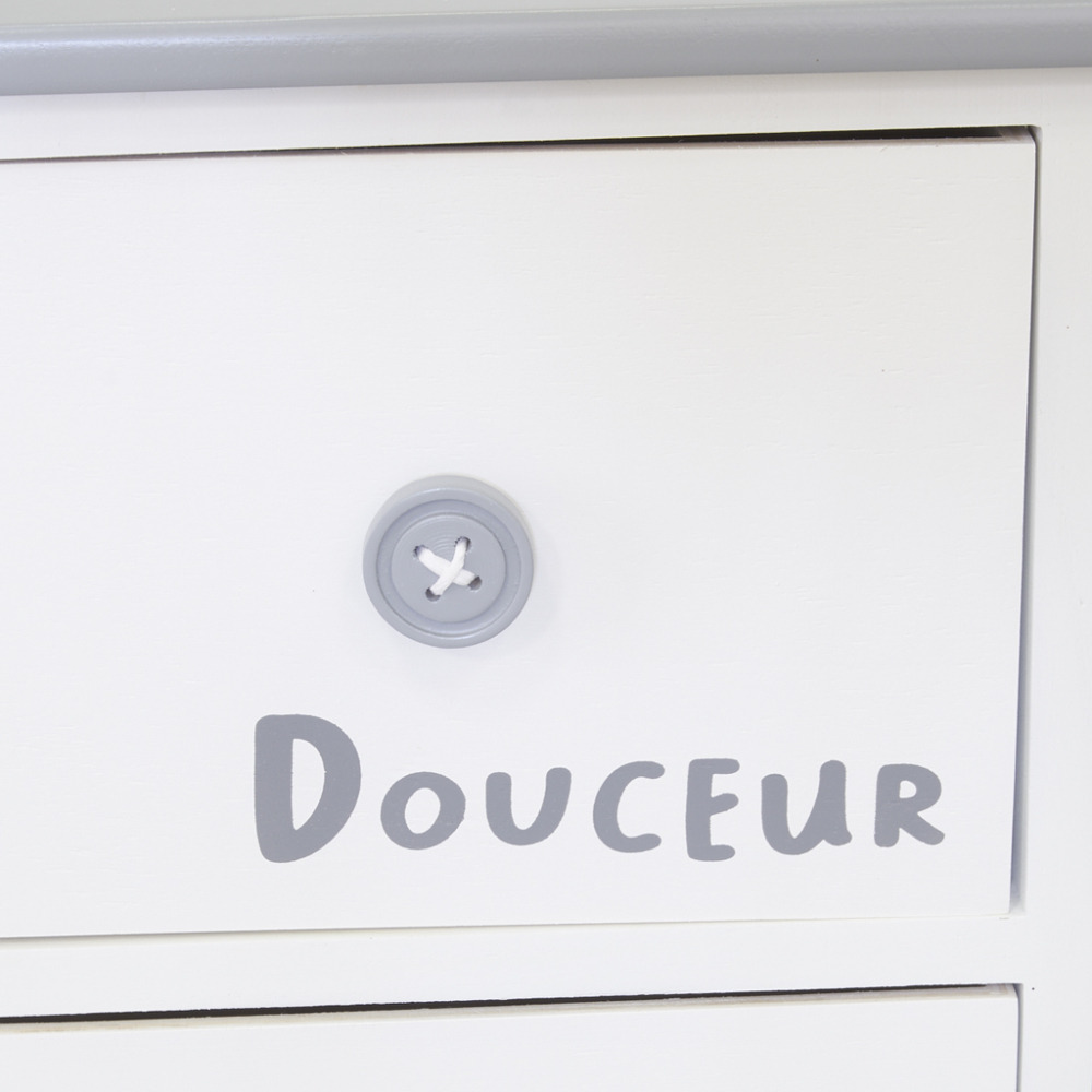 Commode/chiffonnier bois ' sérénité et douceur ' 6 tiroirs