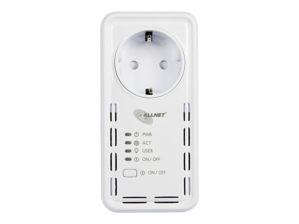 ALLNET ALL3075v4 - Smartplugg - trådløs, kablet - 802.11b/g/n - 10/100 Ethernet