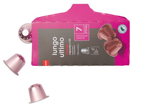 20 capsules de café lungo ultimo