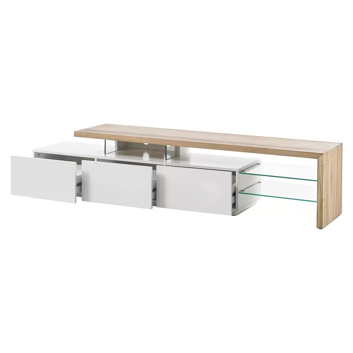 Lowboard Alimos I Eiche,weiss
