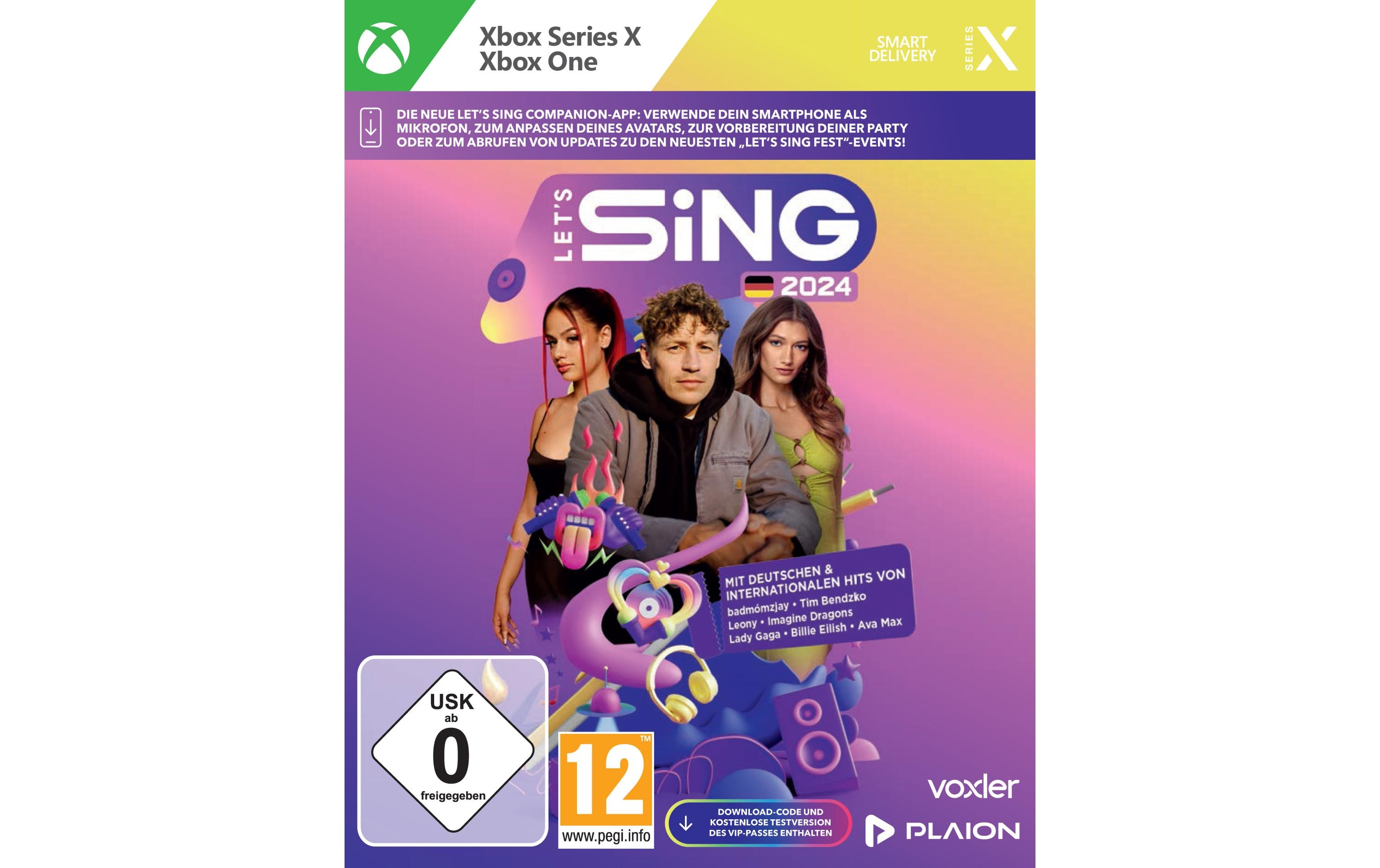 Let's Sing 2024 German VersionAnspruchsvolles Karaoke-Spiel für Xbox Series X und One