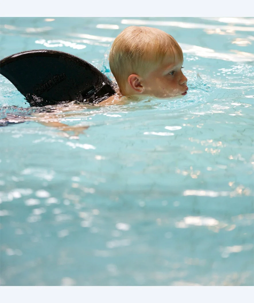 Swimfin hajfinne - Antracitgrå/sort