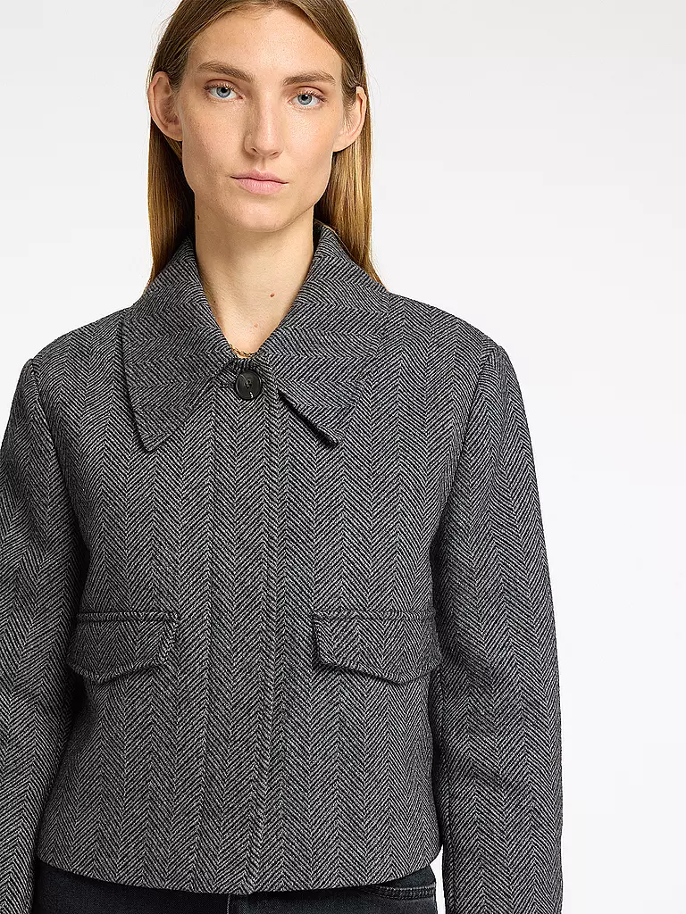 SELECTED FEMME Wolljacke SLFHENNY grau