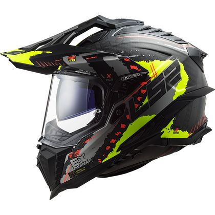 Casque LS2 MX701 - EXPLORER C - EXTEND - Noir / Jaune