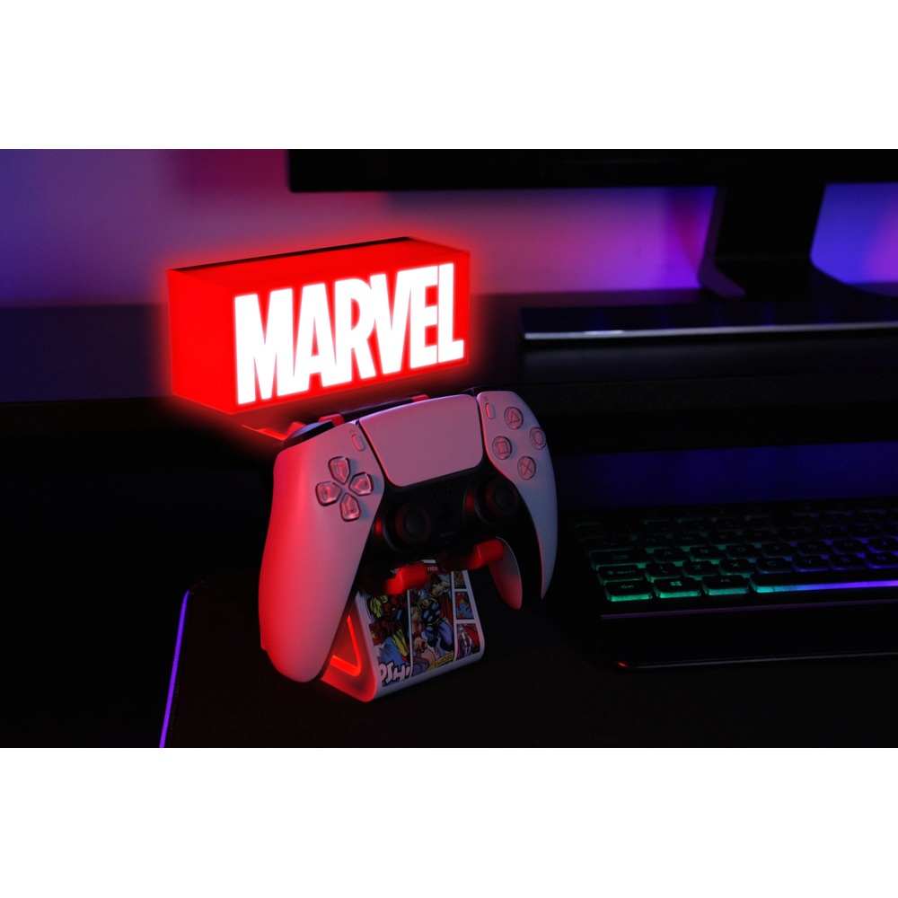 Marvel Red Block Logo IKONS Stand Cable Guy