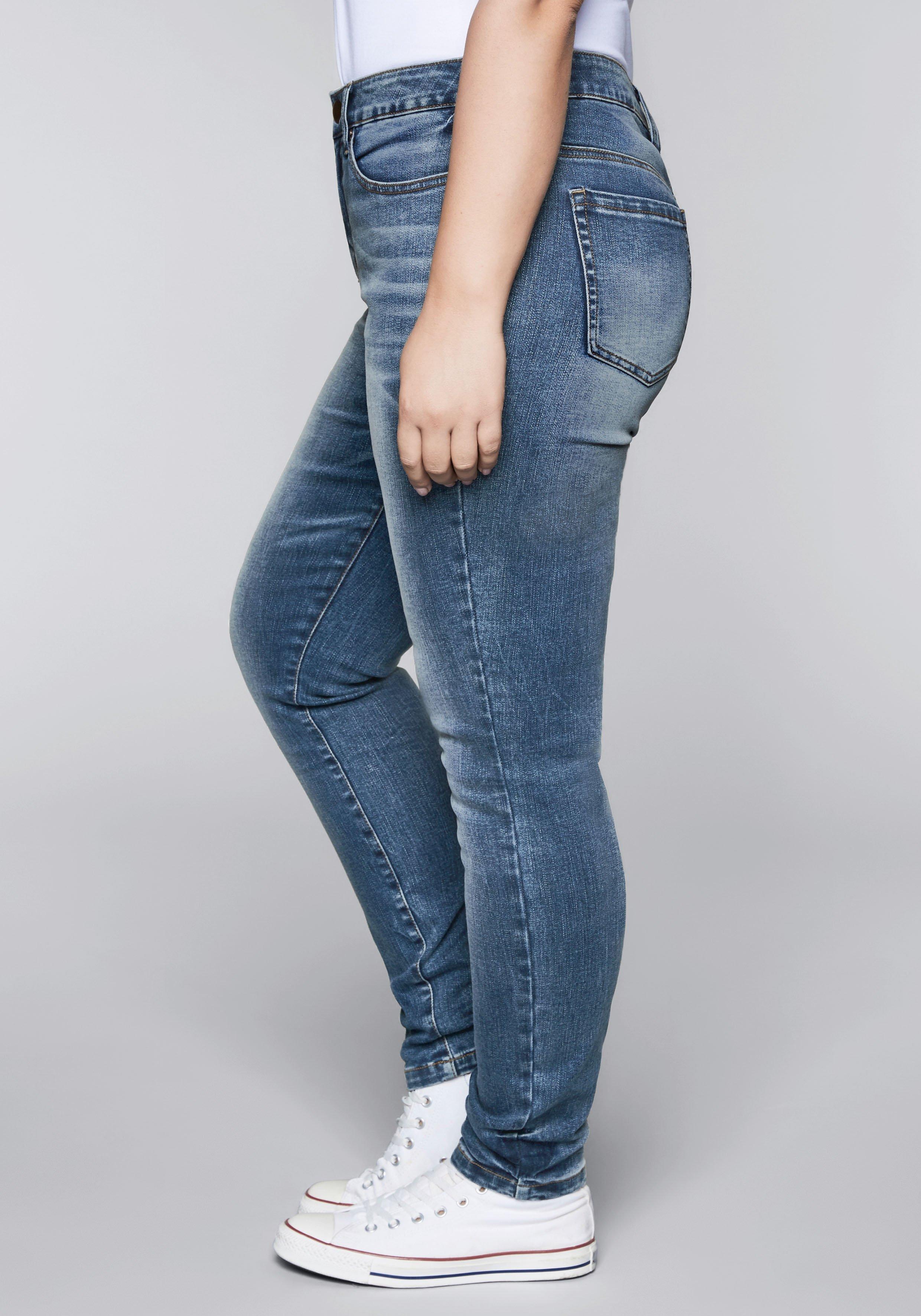 Skinny Stretch-Jeans mit Bodyforming-Effekt