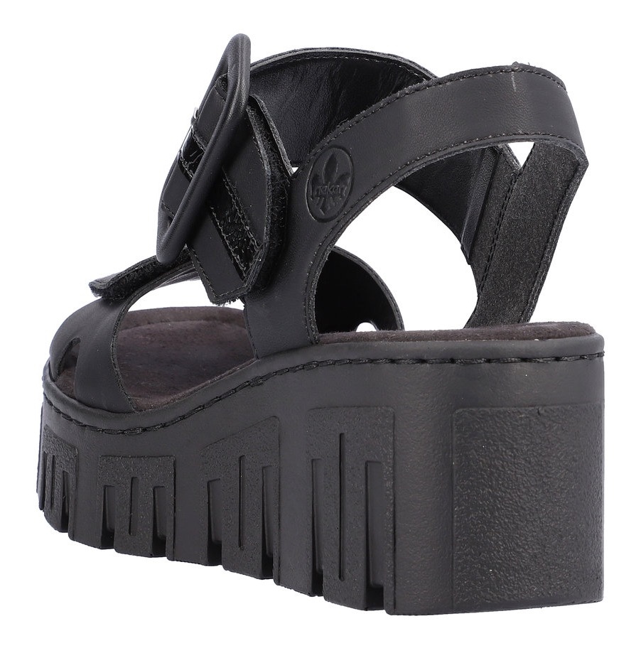 Rieker Keilsandalette  , Sommerschuh, Sandale, Keilabsatz, mit Plateau