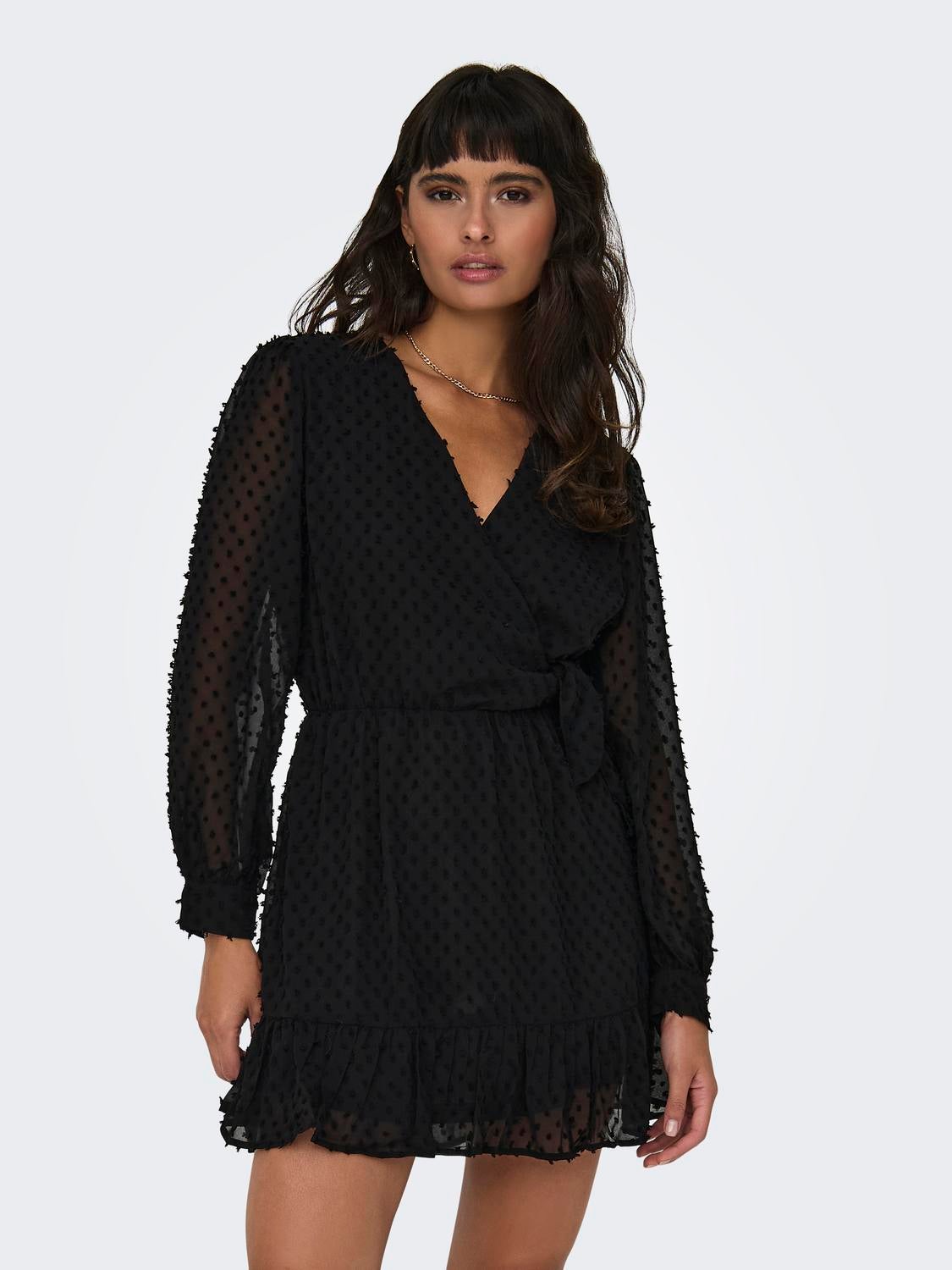 ONLTIVA Kurzes Kleid Black