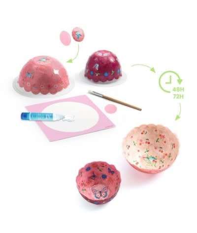 Djeco dj07982 knutselset papier maché kommen