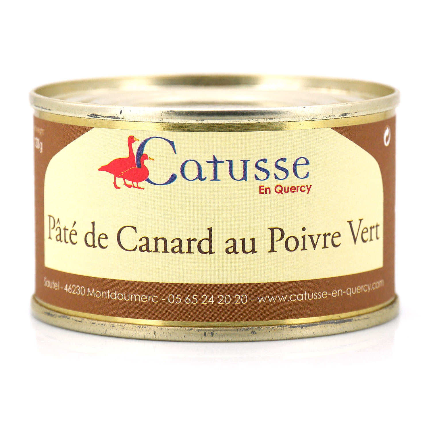 Pâté fin de canard au poivre vert