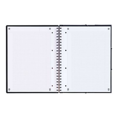 Oxford Meetingbook - Cahier à spirale A4 (21x29,7 cm) - 160 pages - petis carreaux (5x5 mm)