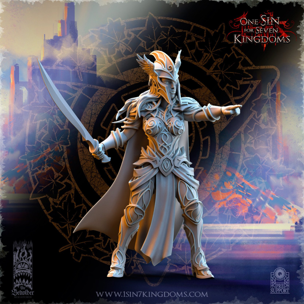 The Beholder Miniatures - Elfes - Groupe de Commandement