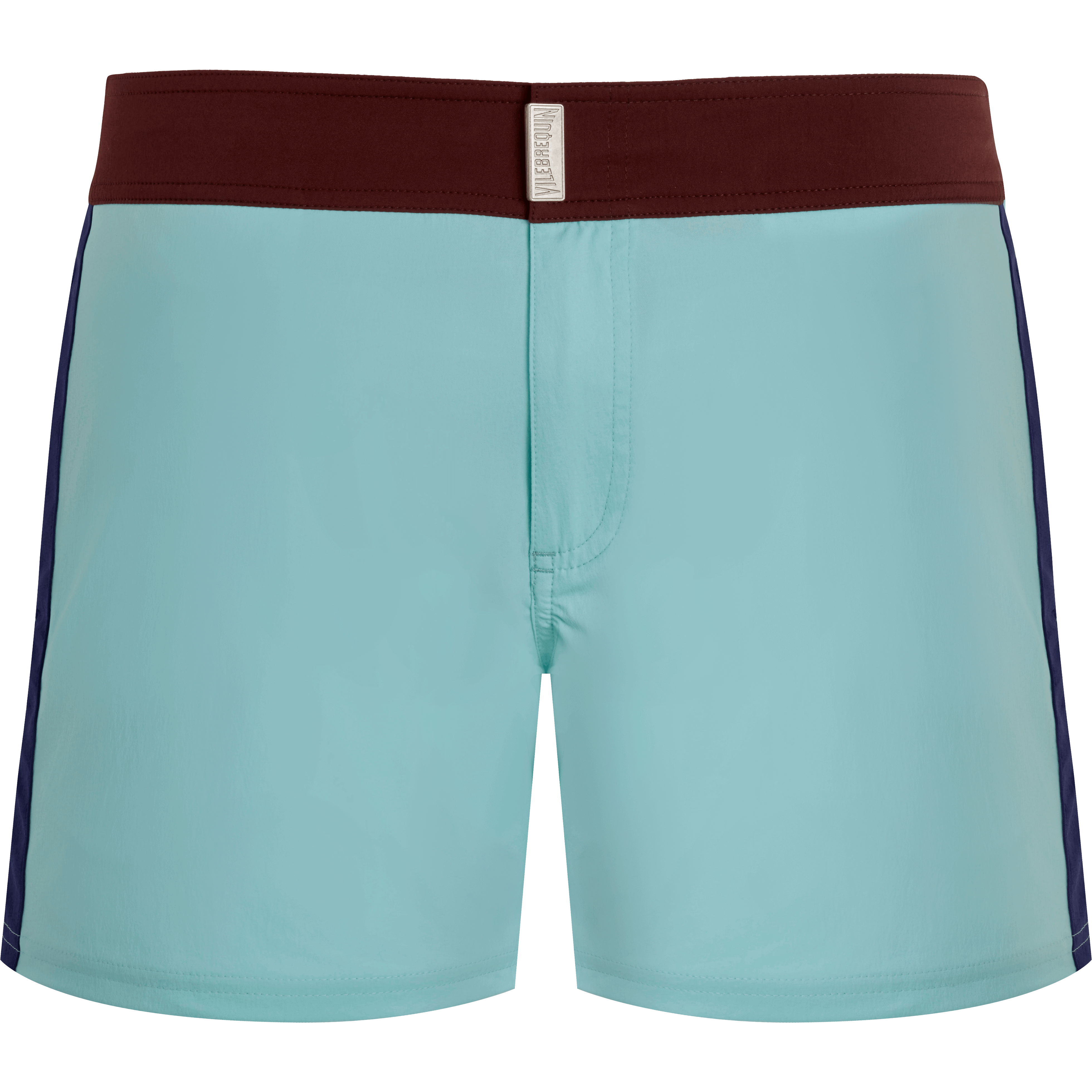 Maillot de bain Court Stretch Ceinture Plate Homme Color Block