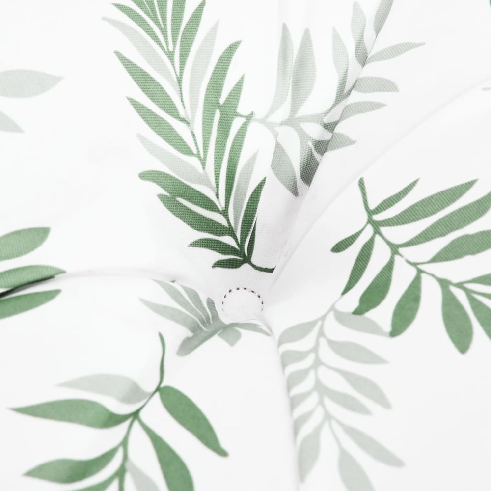 Coussins de banc de jardin lot de 2 motif de feuilles tissu