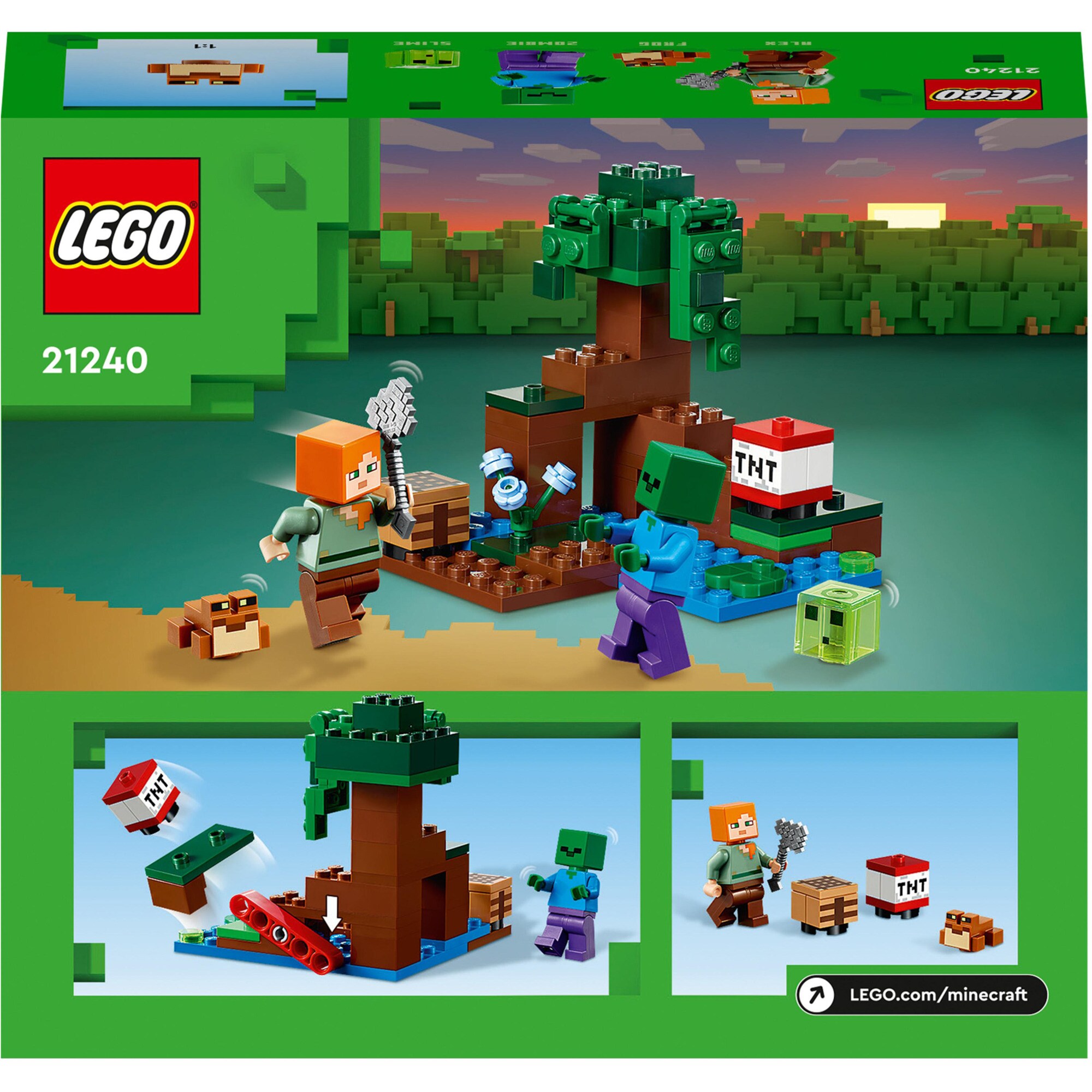 LEGO Konstruktionsspielzeug Minecraft Das Sumpfabenteuer