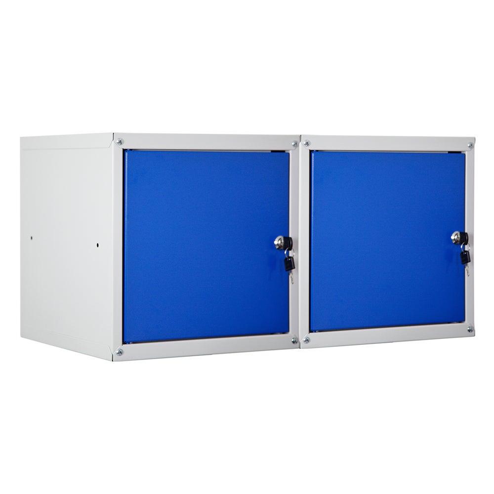 PROREGAL Mega Deal 2x locker cubes Cubic HxBxD 35 x 35 x 35 cm grijsblauw