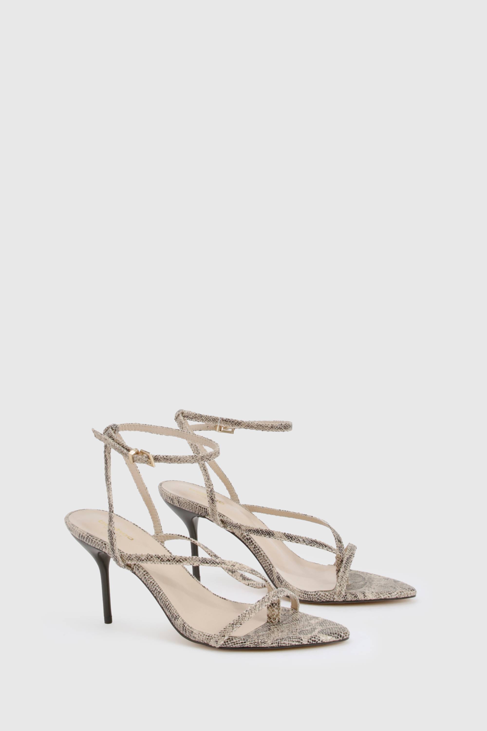 boohoo Escarpins à bout pointu Wide Fit en synthétique à motif animalier
