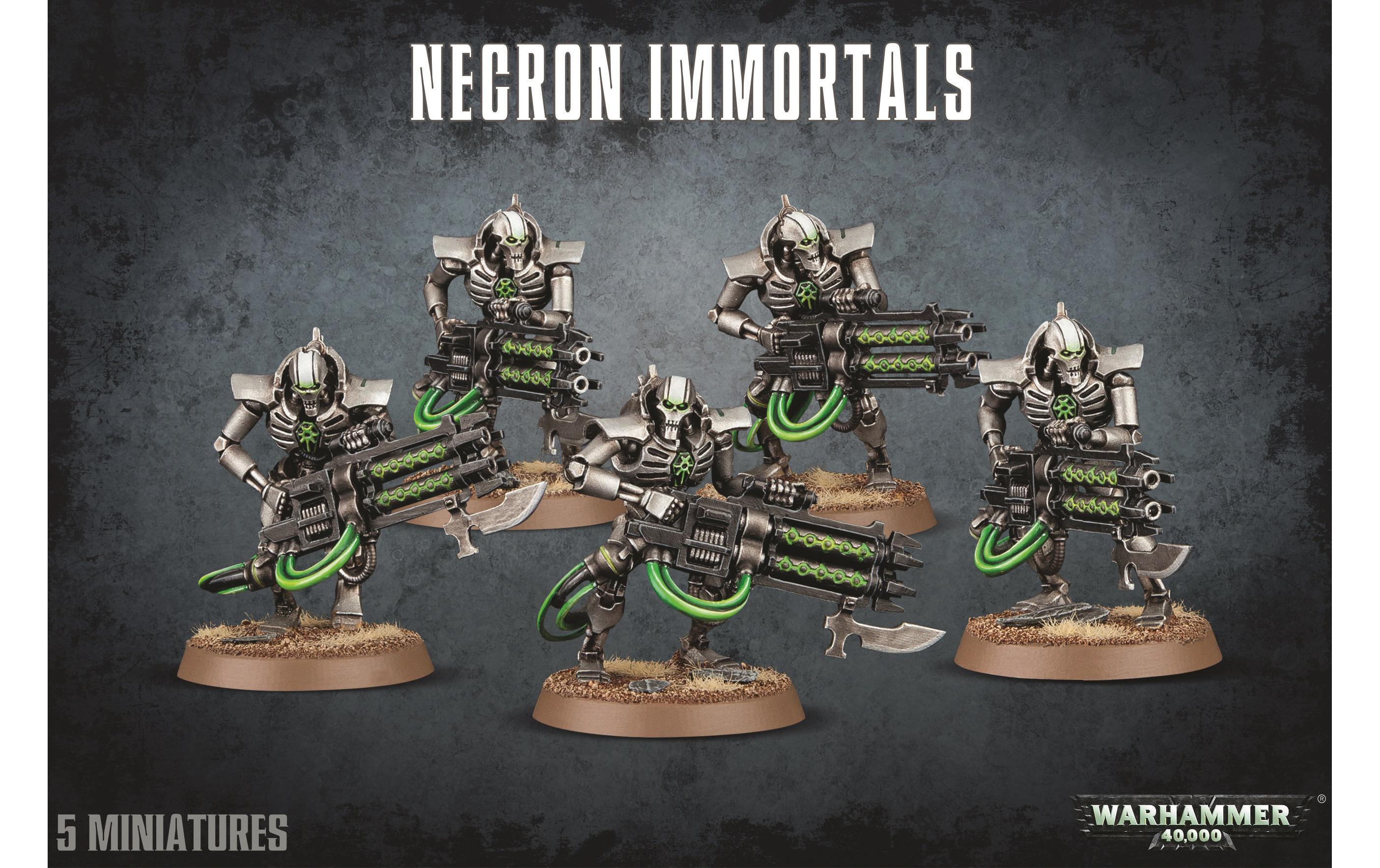 Figurenset Warhammer 40.000 Necron ImmortalsSchocktruppe einer Necron-Armee